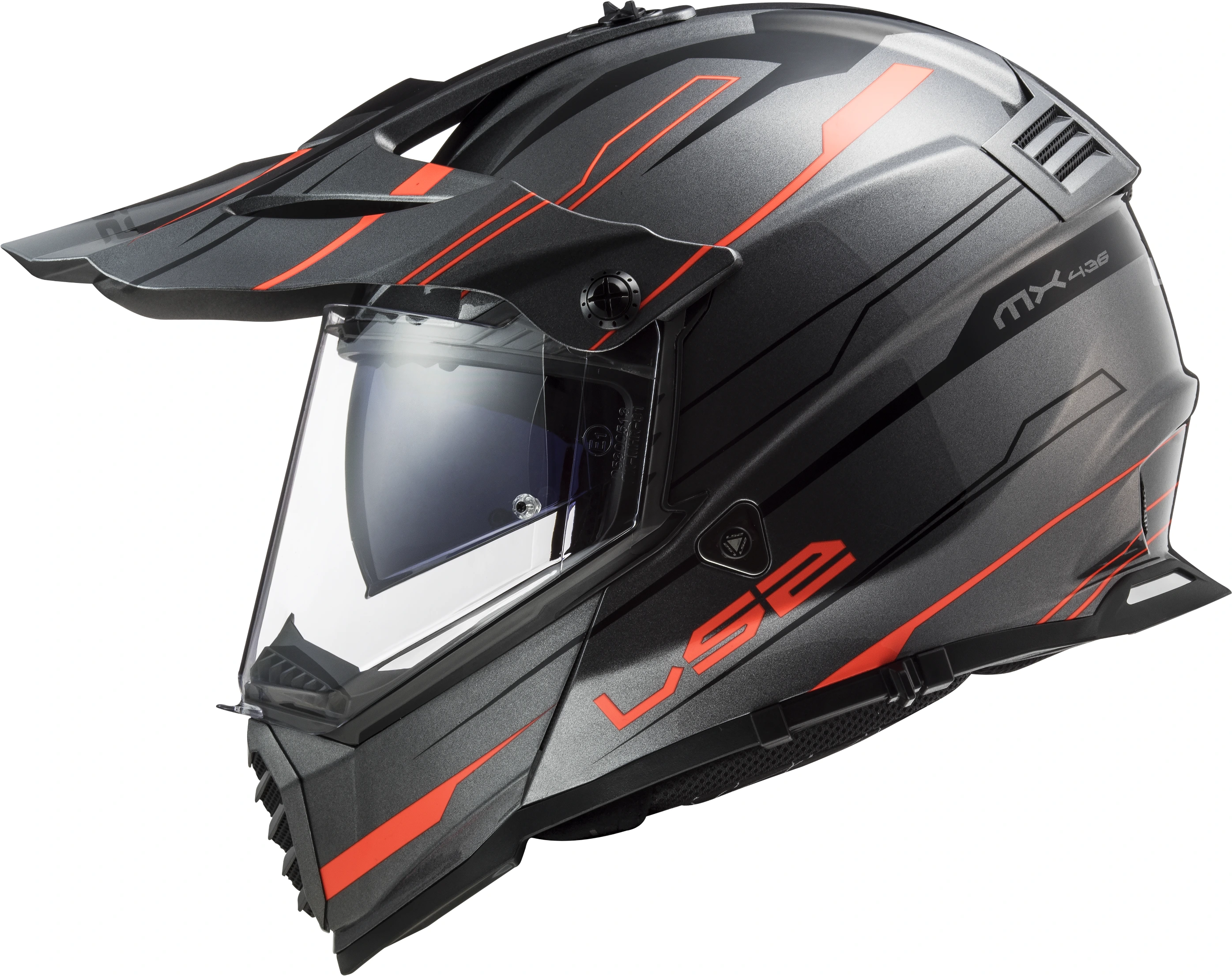 MX436 Pioneer Evo Knight Titanium Fluo Orange
